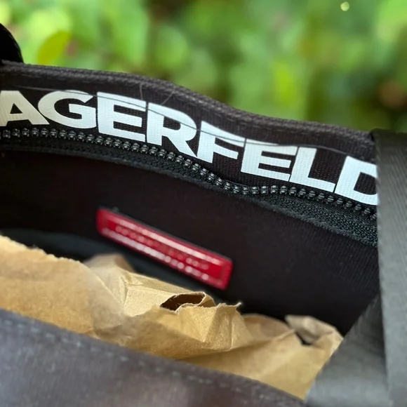 Karl Lagerfeld rainbow canvas tote - Picture 3 of 7